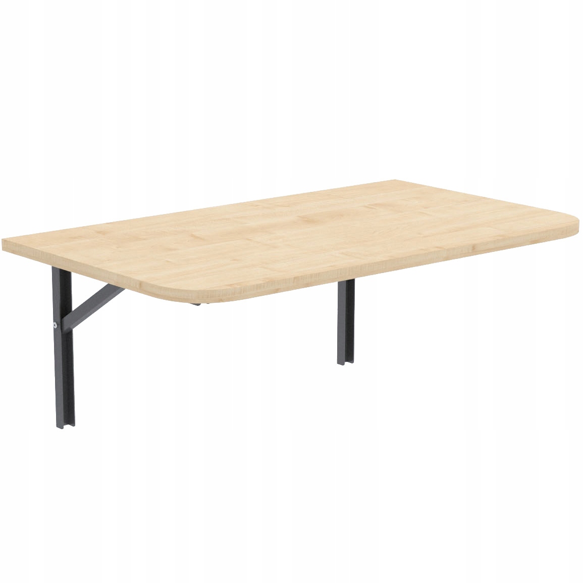 STÓŁ SKŁADANY STOLIK BLAT ROZKŁADANY 100x40 KLON ZAOKRĄGLONY