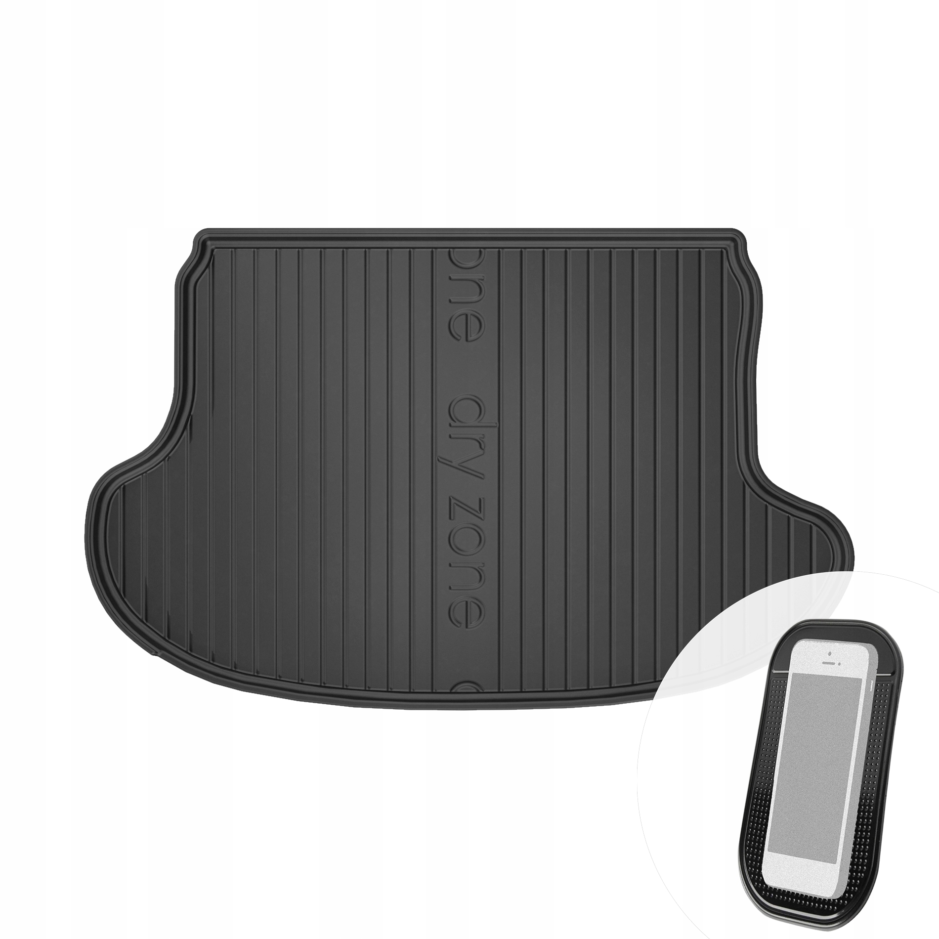 Gummi Kofferraumwanne Kofferraummatte passend für Opel Meriva B 2010-2017 + Antirutschmatte für Handy