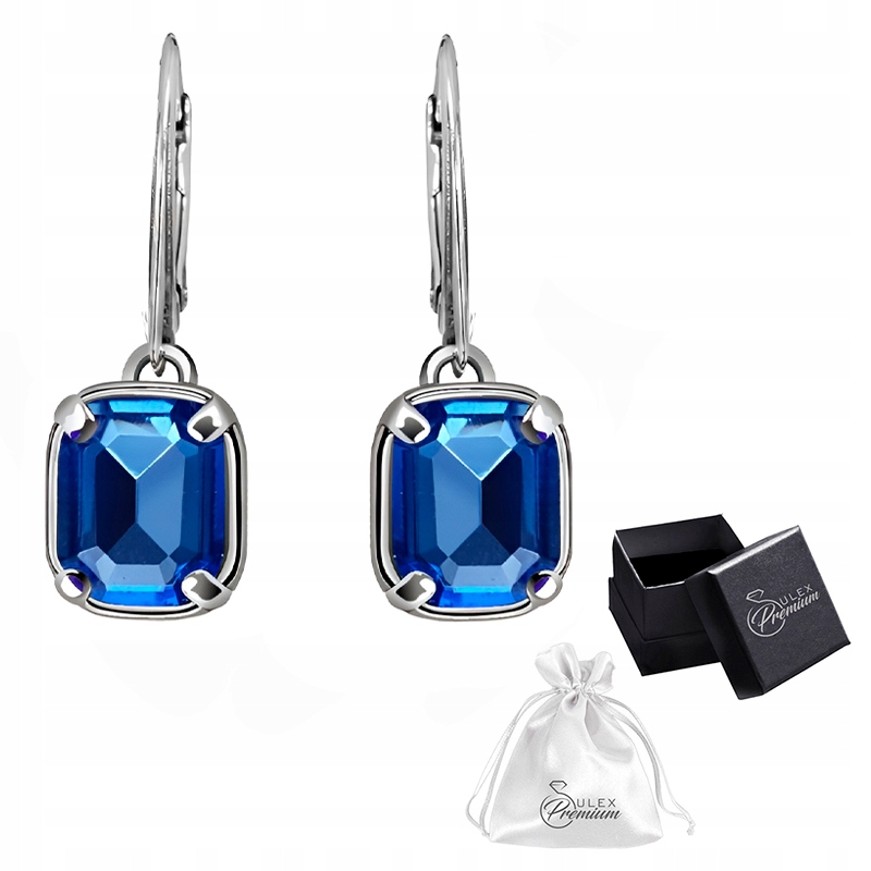 Stříbrné náušnice pr 925 Elegantní závěsné Náušnice s křišťálem