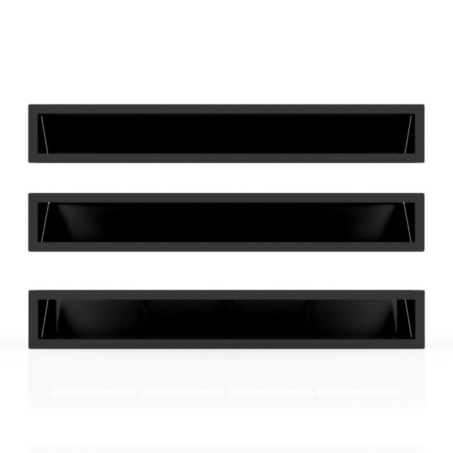 Krbové mriežky 600x90 luft výstupné Agk Deco čierna