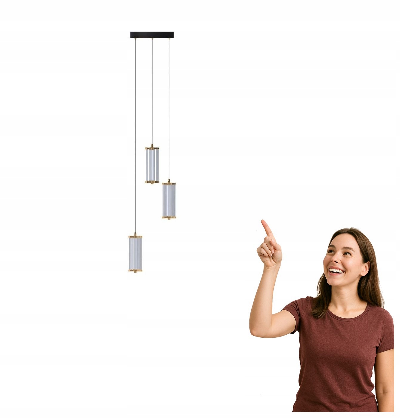 Závěsná lampa Cally MD3147-3A-3GT Zuma Line