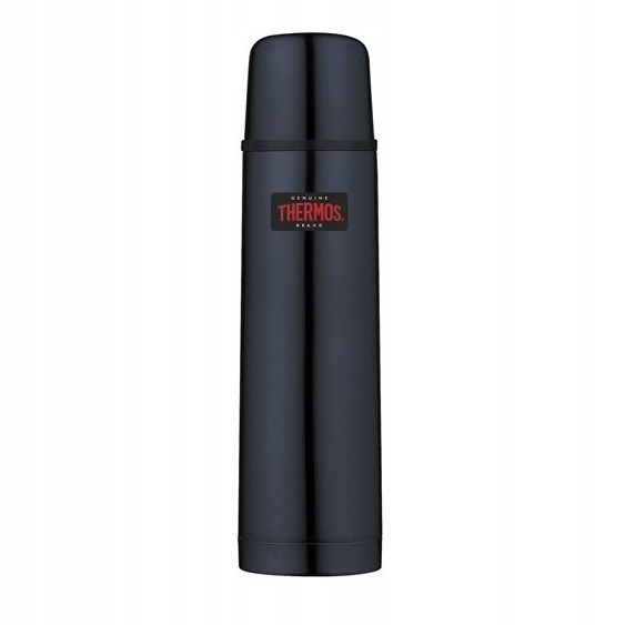 Thermos Termoska s tlačítkovým uzávěrem a šálkem tmavě modrá