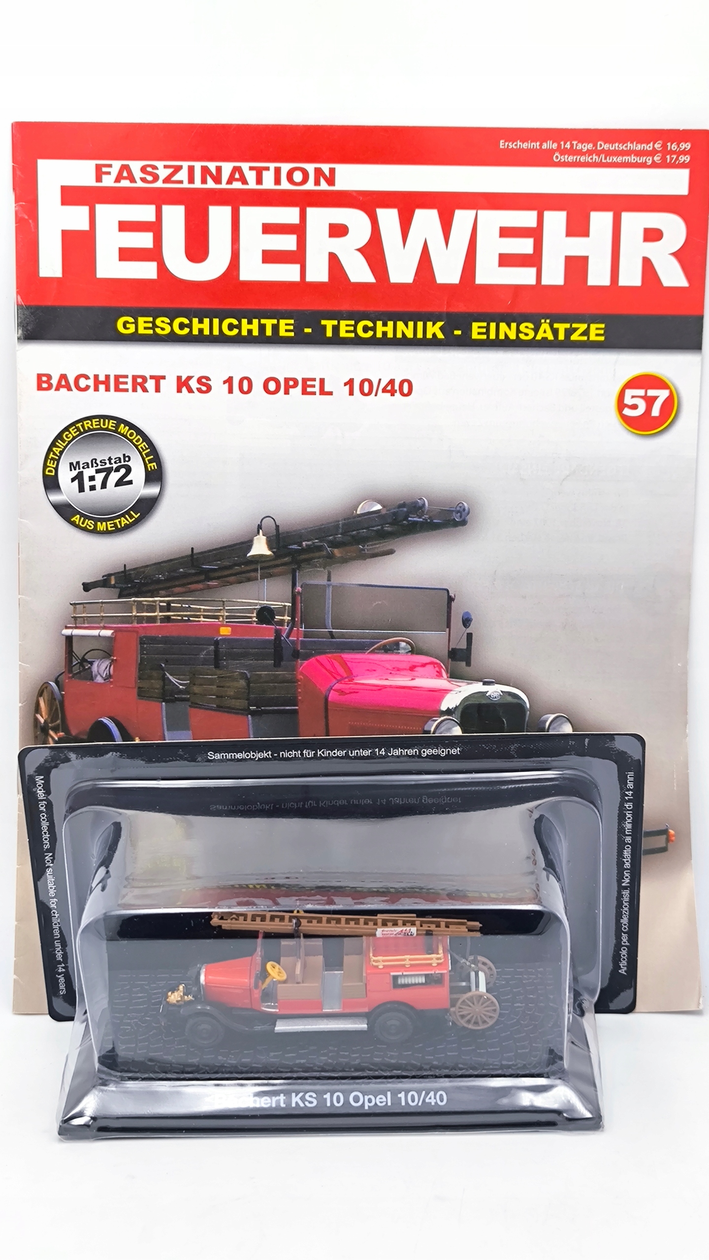 Stráž Bachert Ks 10 Opel 10/40 č.57 1:72 DeAgostini