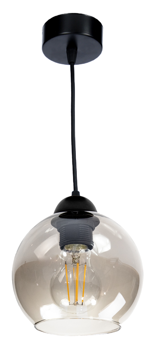 

Lampa Wisząca Żyrandol Loft Szklany Klosz Led