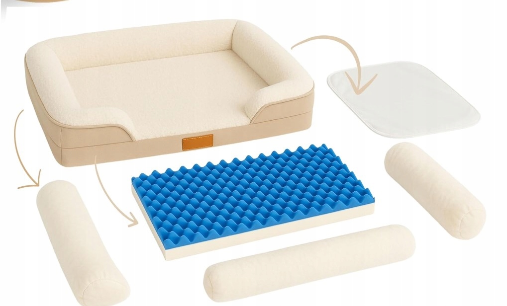 Levně Veel Pet Premium Pelíšek pro střední psy s paměťovou pěnou