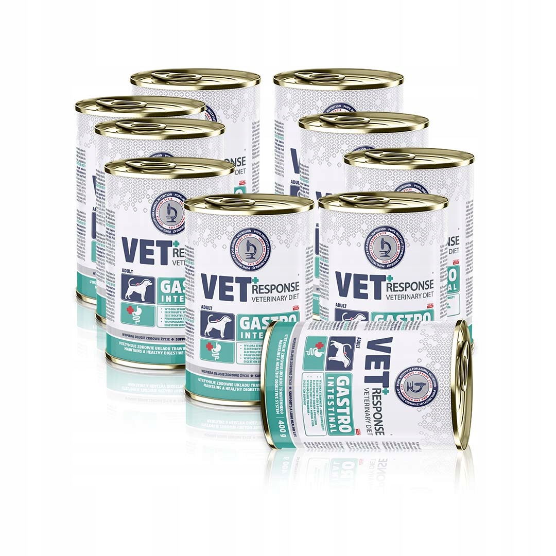 Karma weterynaryjna mokra dla psa Vet Response Gastrointestinal 10x400 g