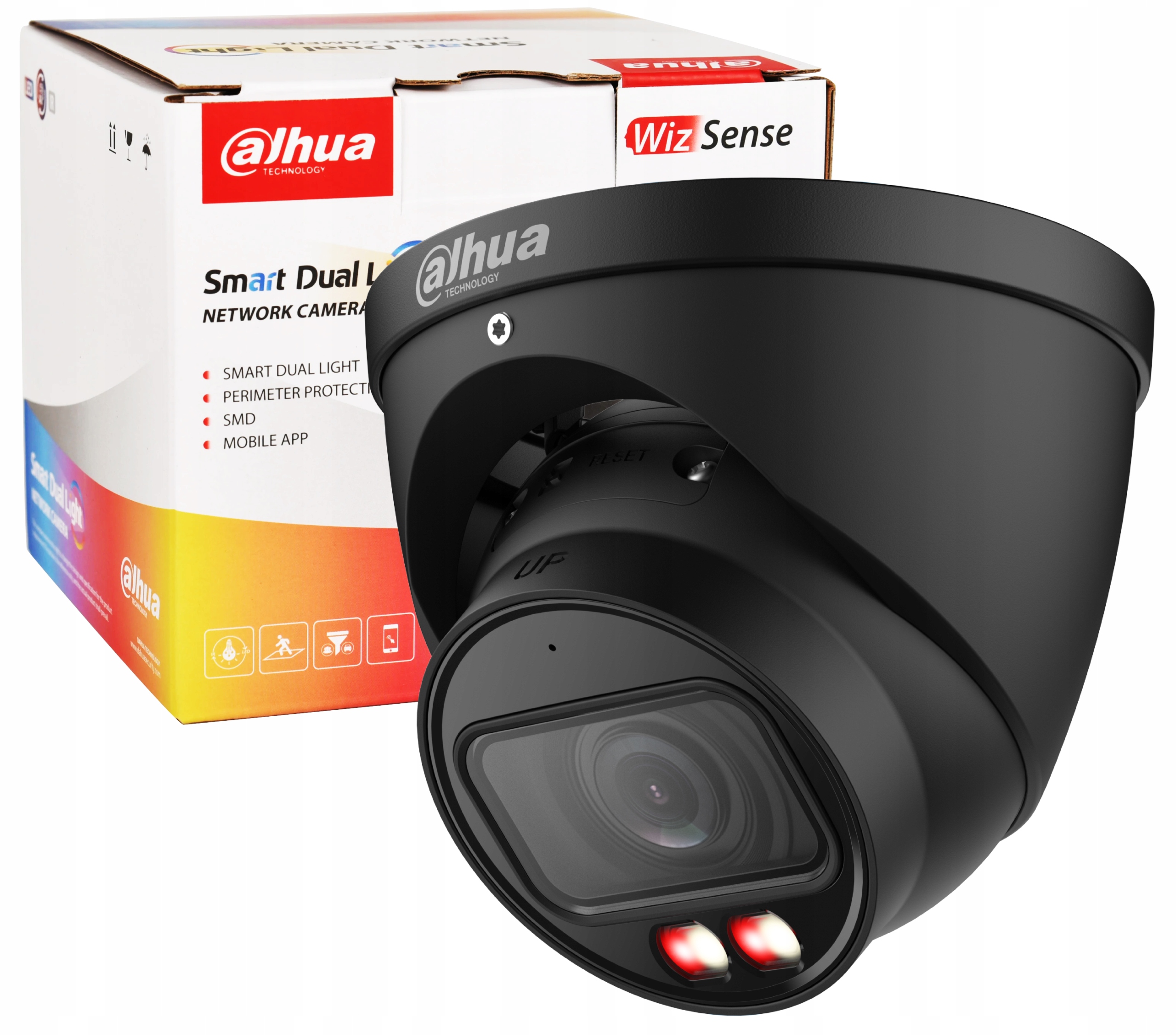 Kamera Ip 4MPx Motozoom IPC-HDW2449T-ZS-IL-27135 Black PoE Dahua