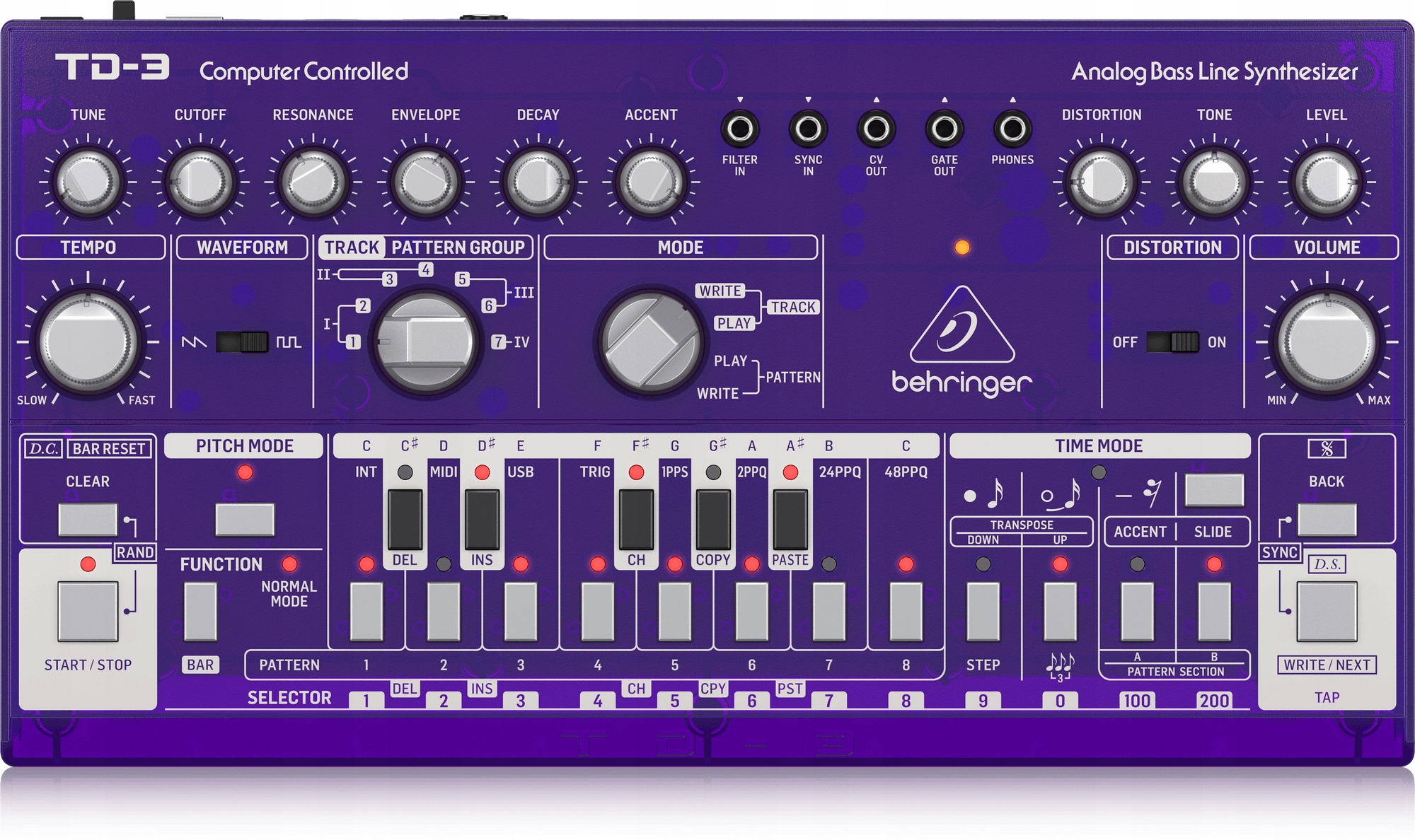 Behringer TD-3-GP - analogowy syntezator linii bas Model TD-3-GP