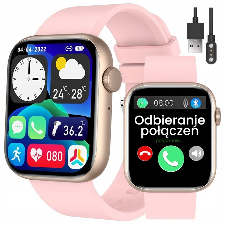 Smartwatch Damski Gravity +grawer Rozmowy Polskie Menu 260mAh sport