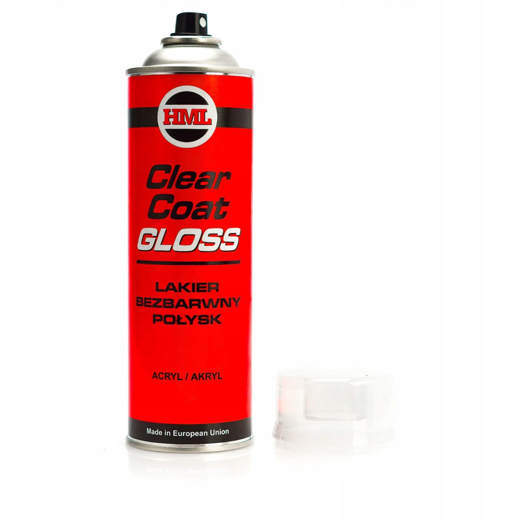 

Lakier akrylowy bezbarwny połysk Spray 500ml Hml