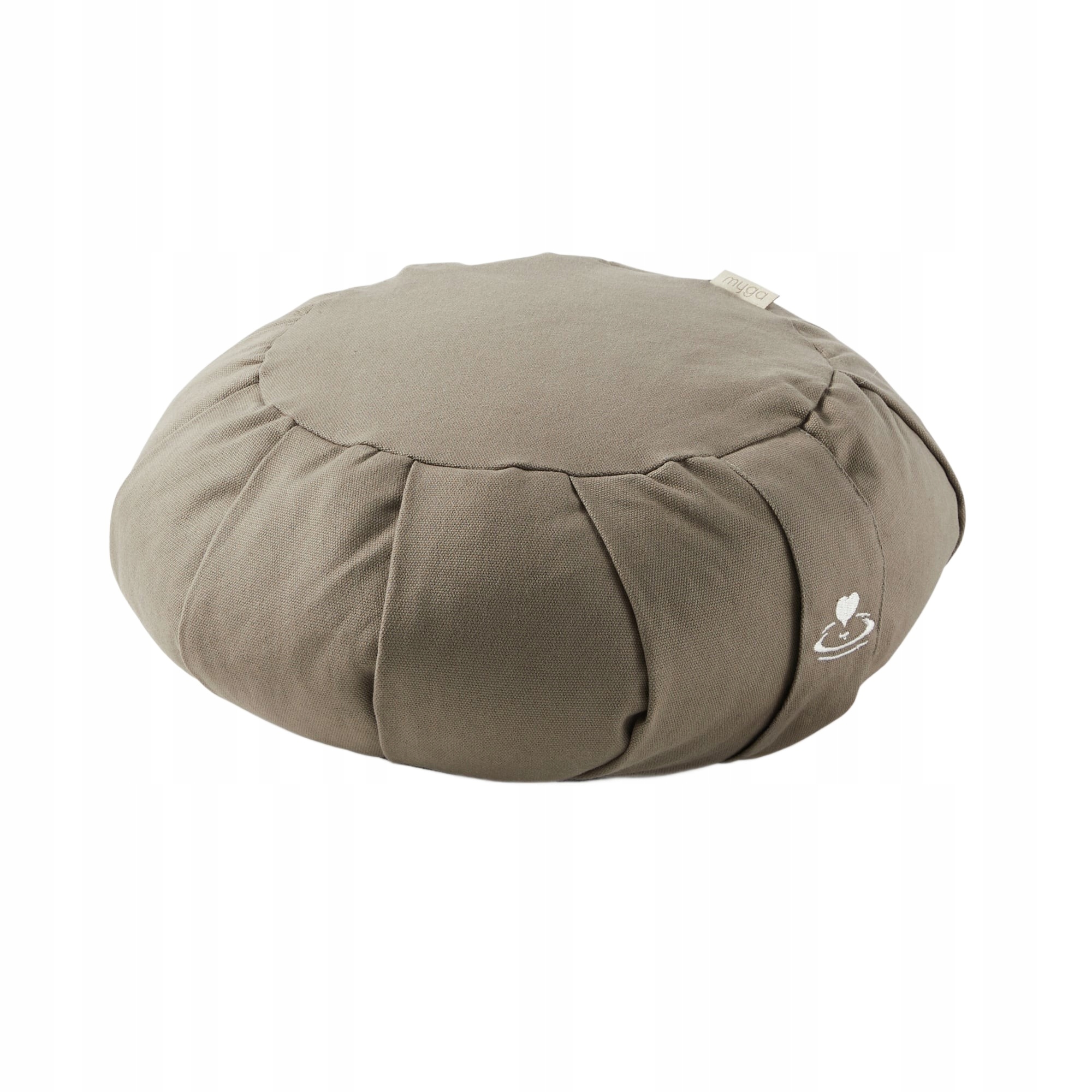 Polštář polštář Zafu Myga, Pohanková Slupka, Nastavitelný, 34 cm, hnědý