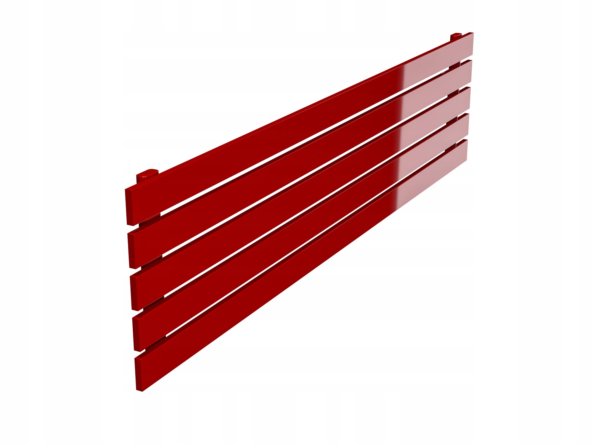 Dekoratívny Horizontálny Radiátor-r 37/120 Červený