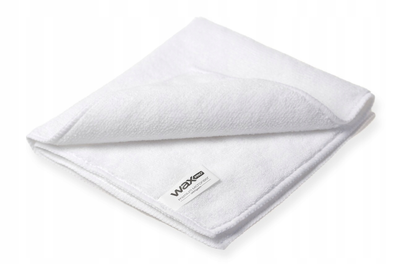 waxPRO Premium Microfiber White 360gsm 40x40cm