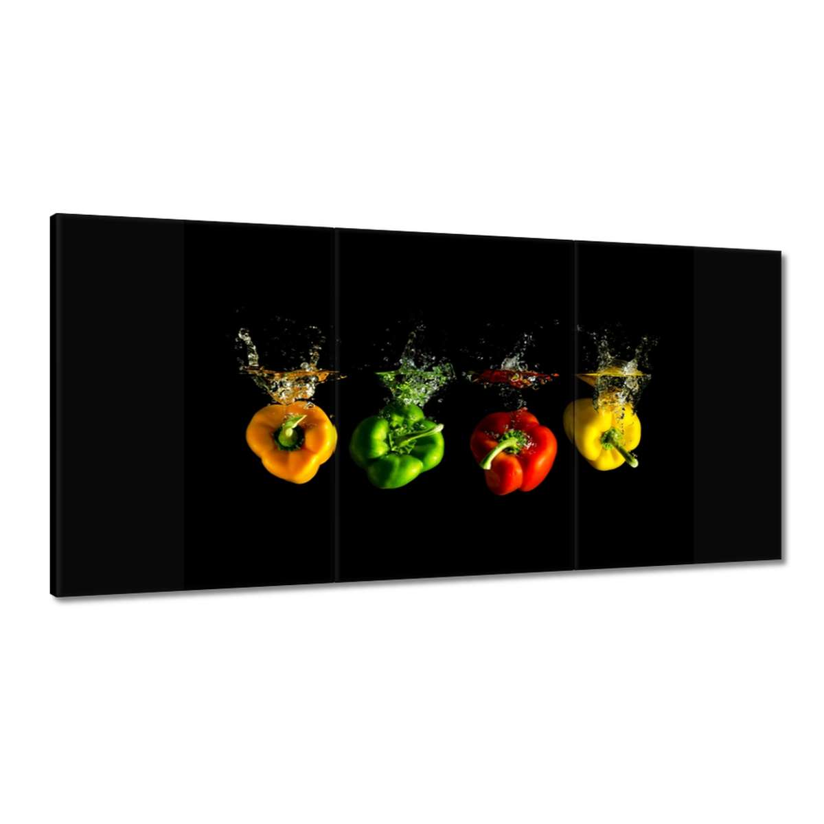 Obrazy 180x90 Paprika Papriky Voda