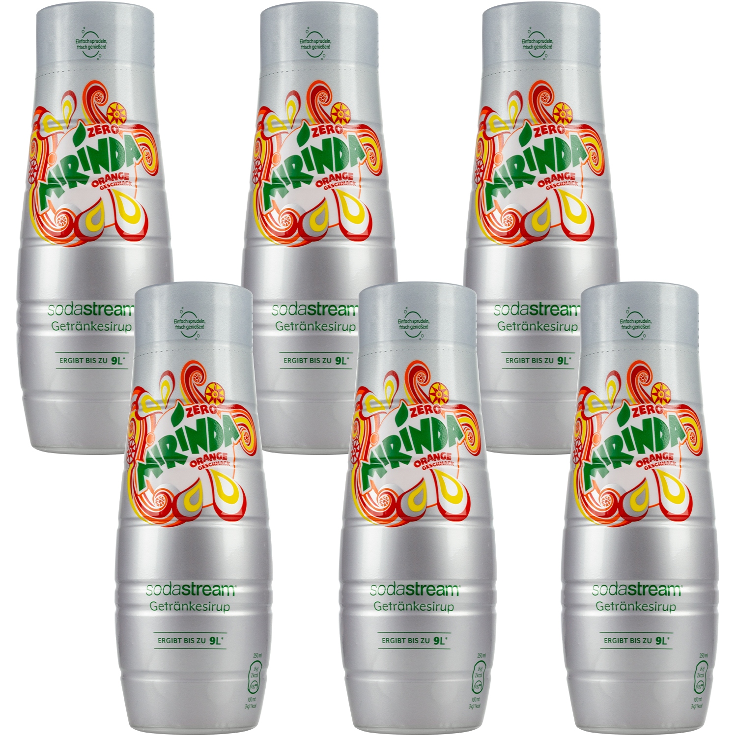 6 x Sirup Sodastream Mirinda Zero Bez Cukru Koncentrát Do Saturatoru 440 ML