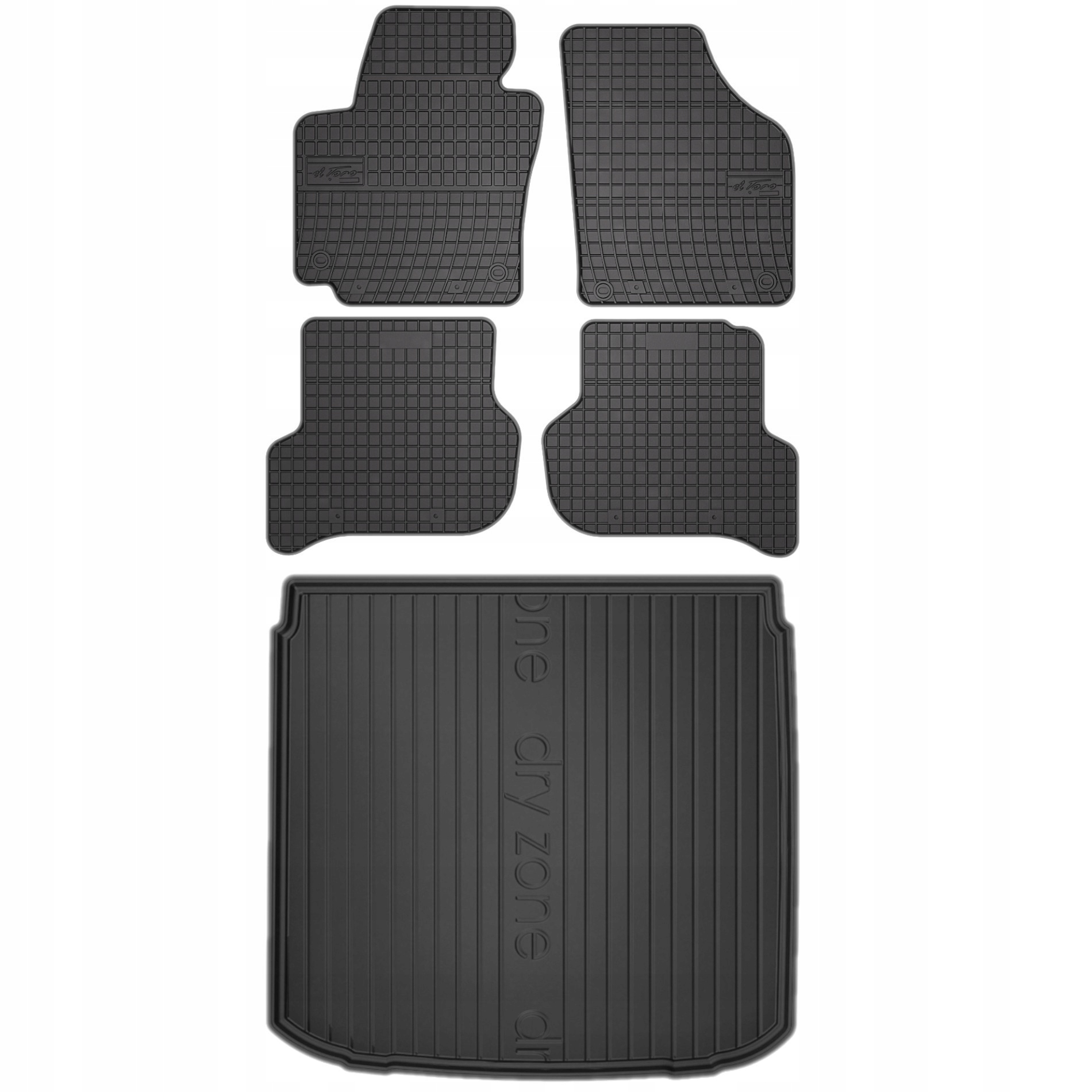 Gumové rohože rohož batožinového priestoru Seat Altea spodná podlaha 04-15