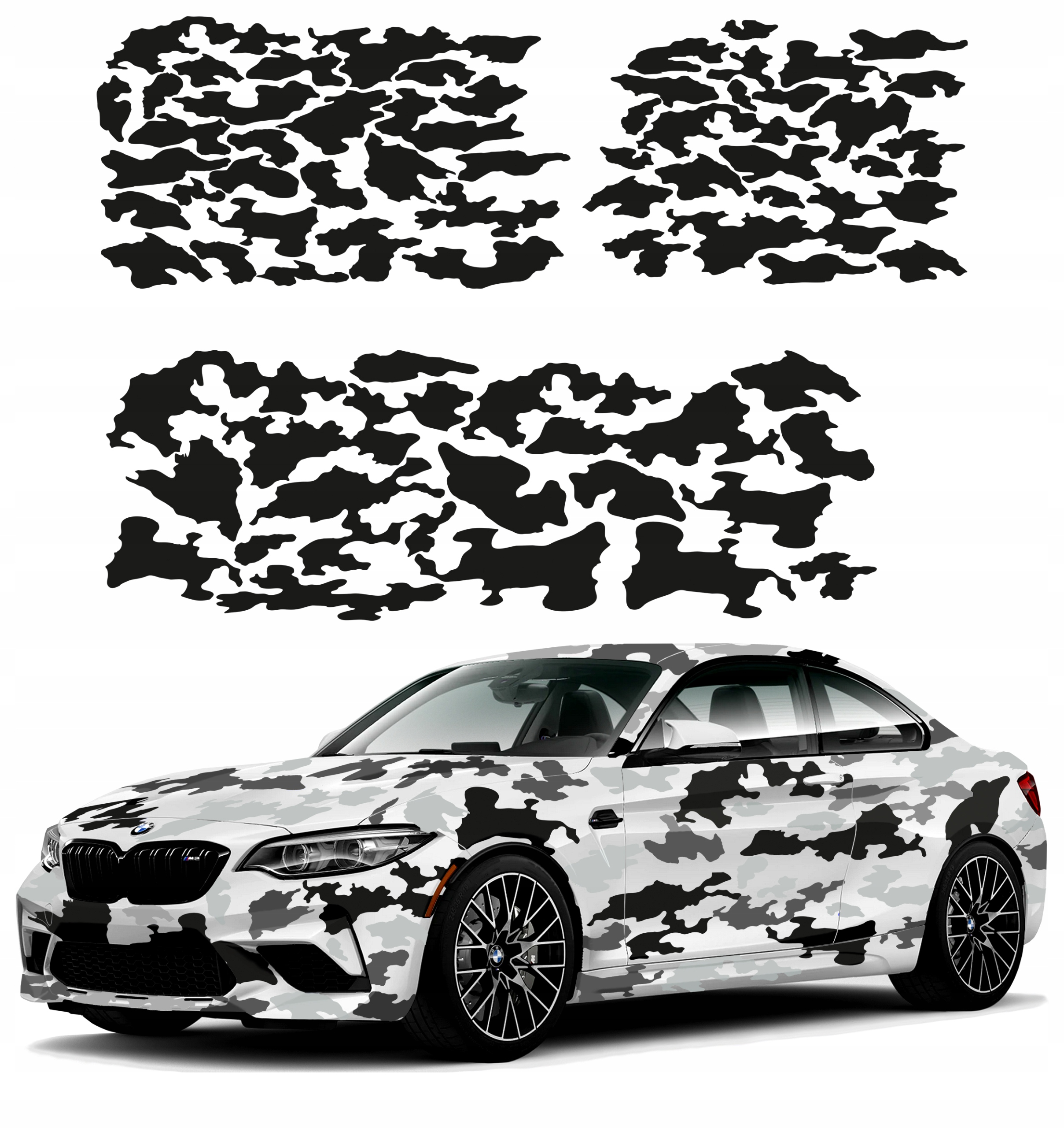 Naklejka Na Samochód Moro Camo 98x590cm