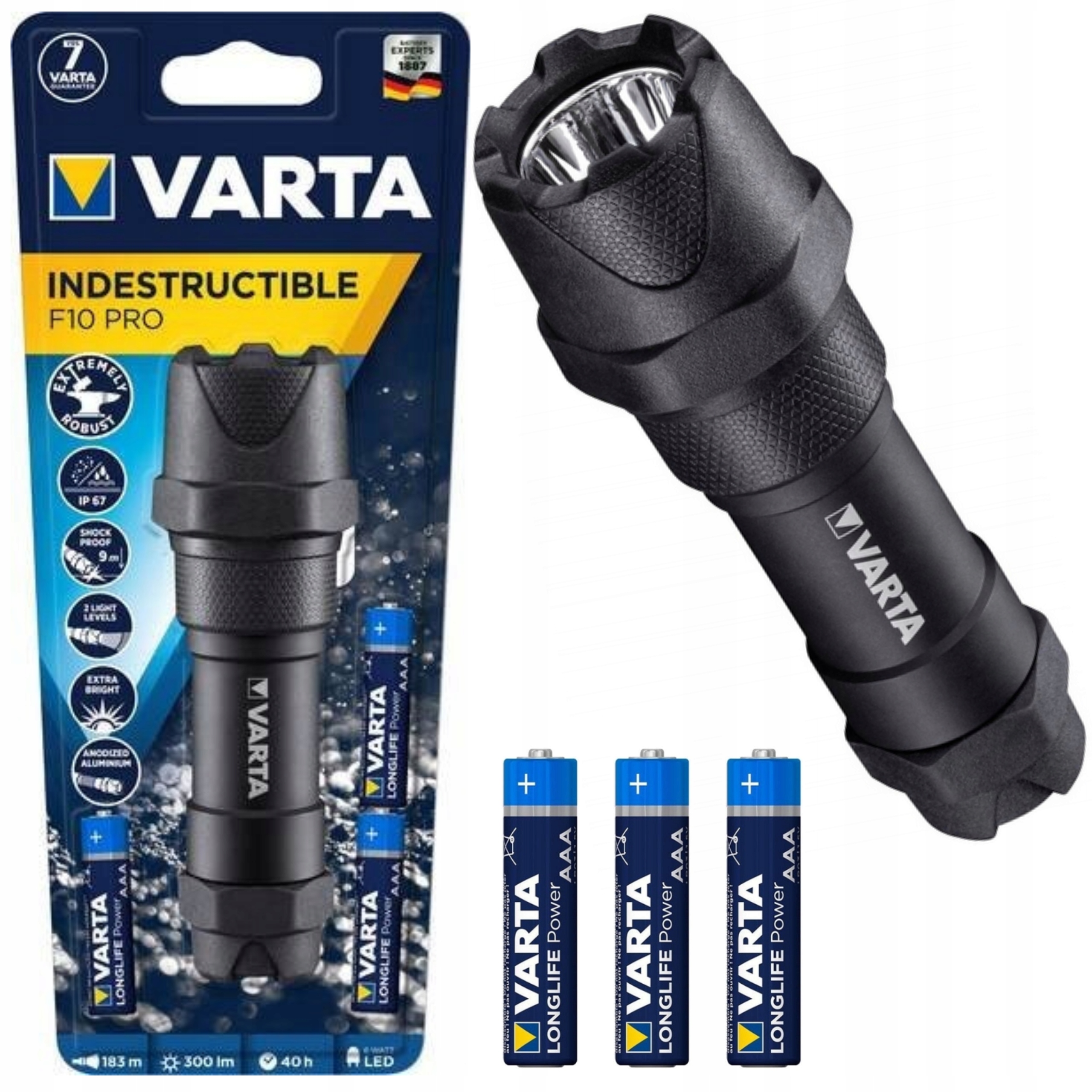 Niezniszczalna Latarka Varta Indestructible F10