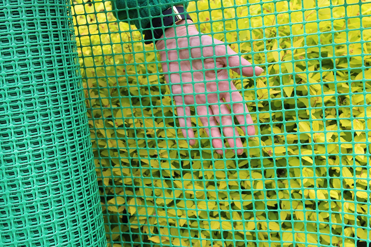 PLASTIKOWA SIATKA OGRODZENIOWA rabatowa BUDOWLANA 1,2m 1,2x10m ZIELONA PCV Długość 10 m