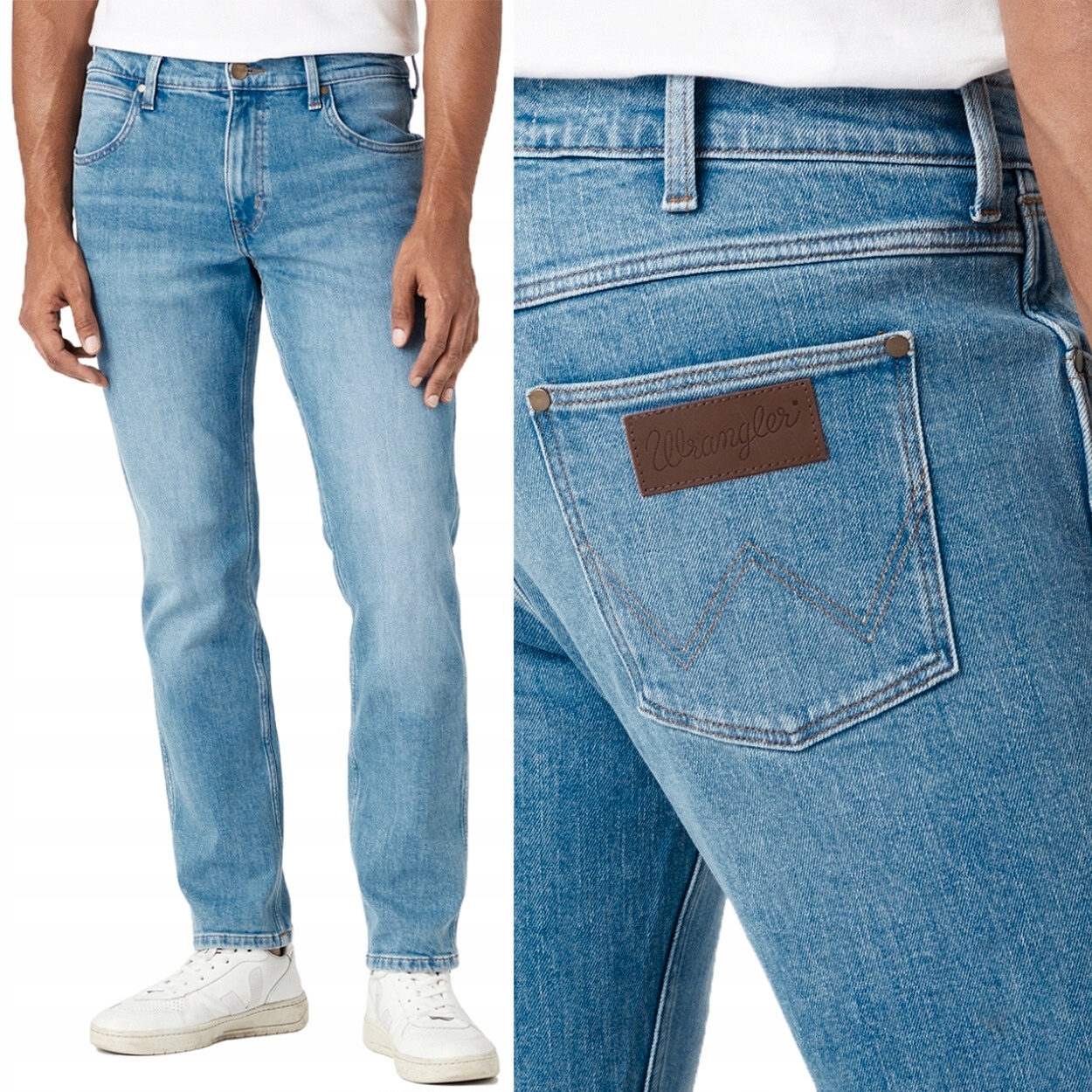 Wrangler Greensboro Hero Džins jednoduché pánské džínové kalhoty W40 L34