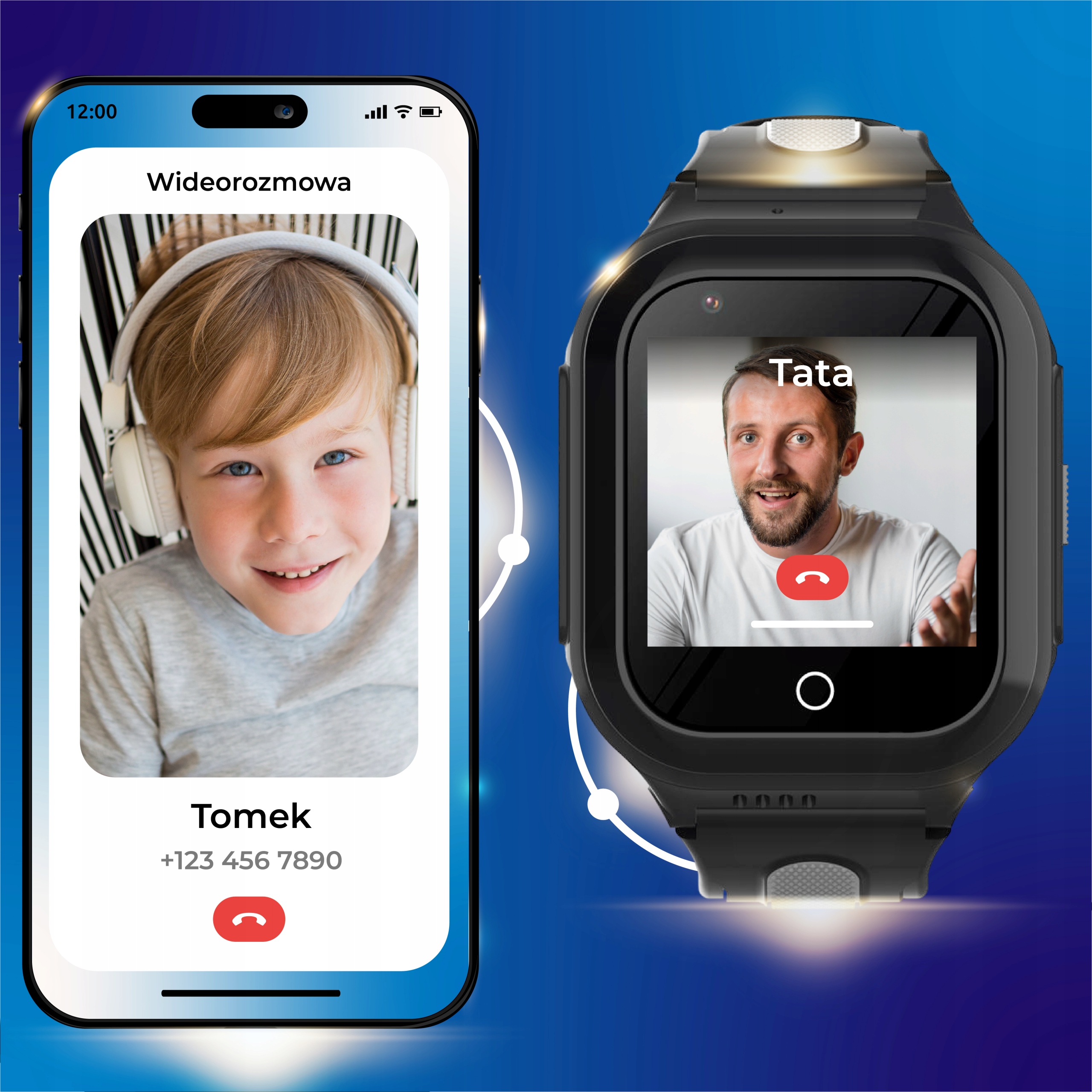 SMARTWATCH ZEGAREK DLA DZIECI ROZMOWY GRY WIADOMOŚCI GPS TELEFON Model inny