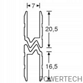 Profil hybrydowy 6102 - Adam Hall Kod producenta 6102