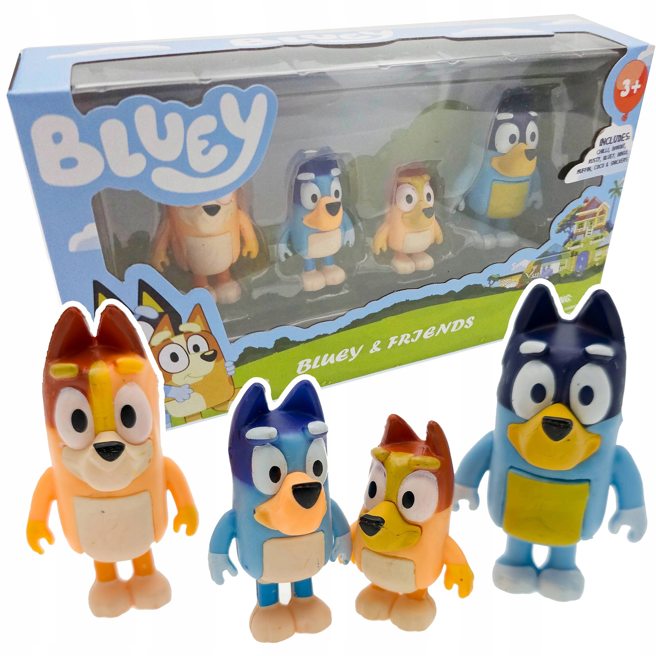 

Figurki Z Bajki Bluey Bingo Tata I Mama