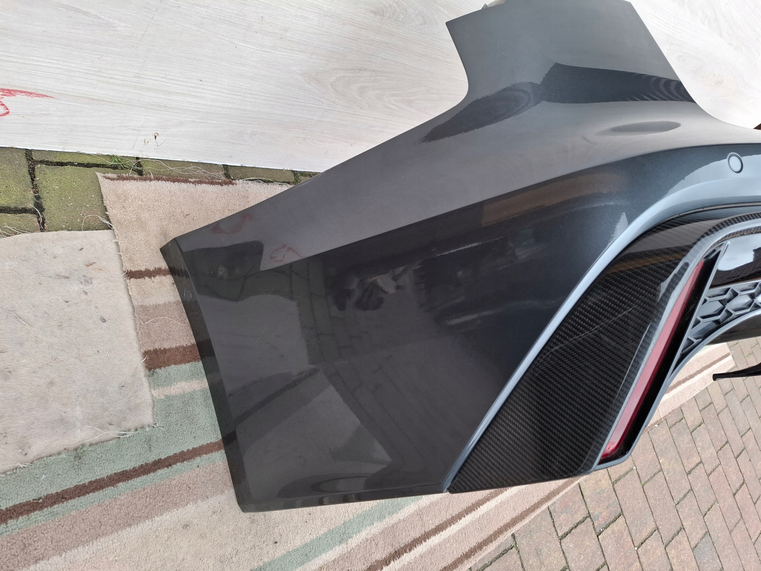 bumper rear part rear AUDI RS6 4K8 C8 23r CARBON LZ7S