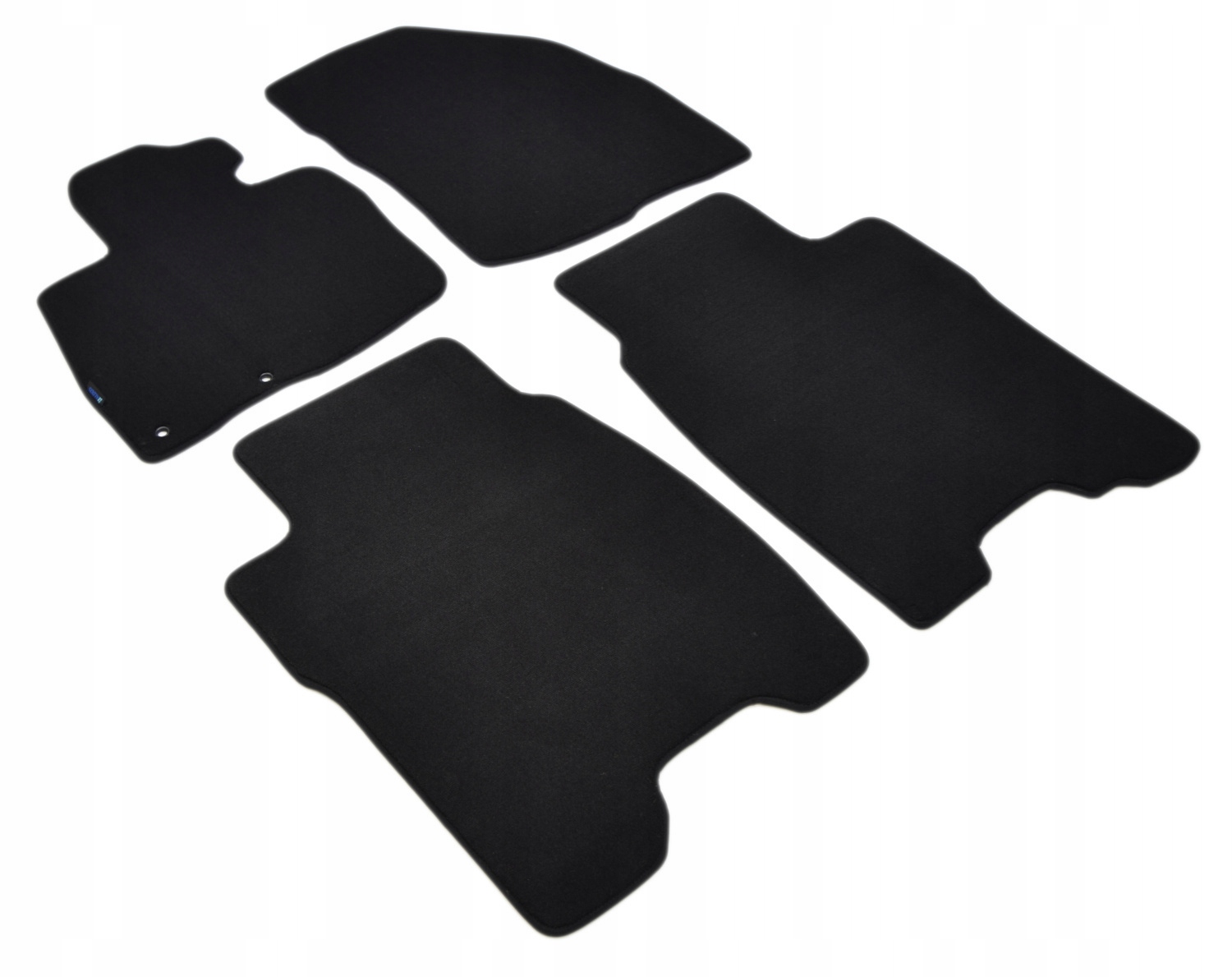 Honda Civic 3d 2006-2008r. Čierne velúrové koberčeky Platinum.