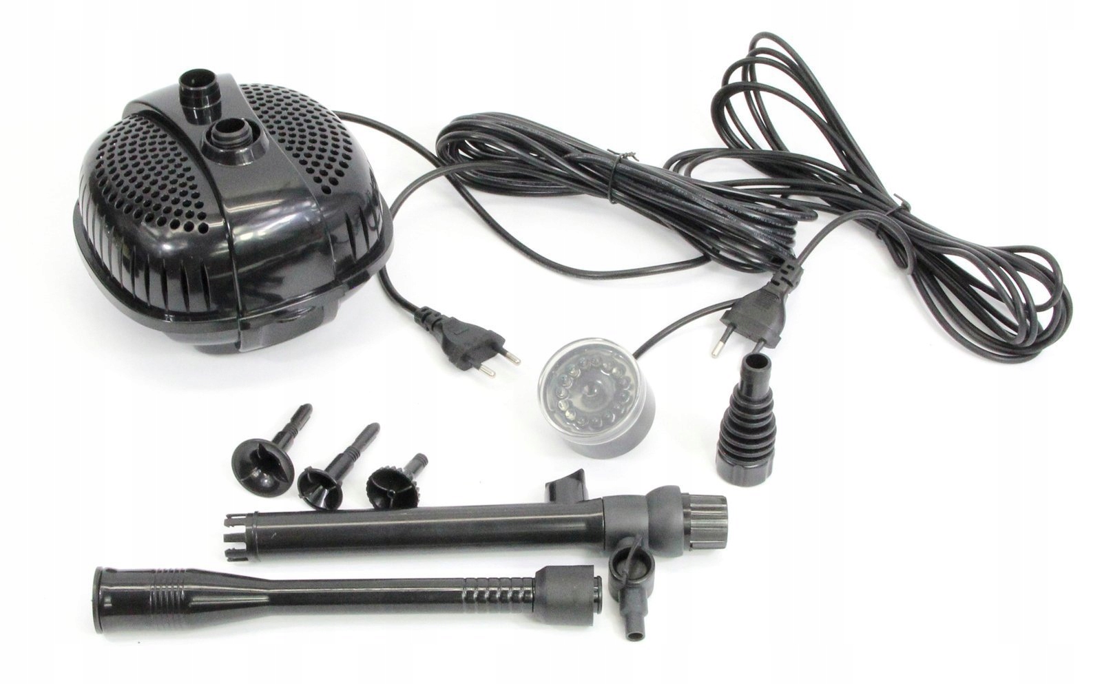 SOBO POMPA FONTANNOWA H.max-1m 1000l/h + RING LED Waga produktu z opakowaniem jednostkowym 2 kg