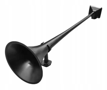 Pneumatický signál Hadley (černý matný, alu kulatý, 95 cm, bez víka)