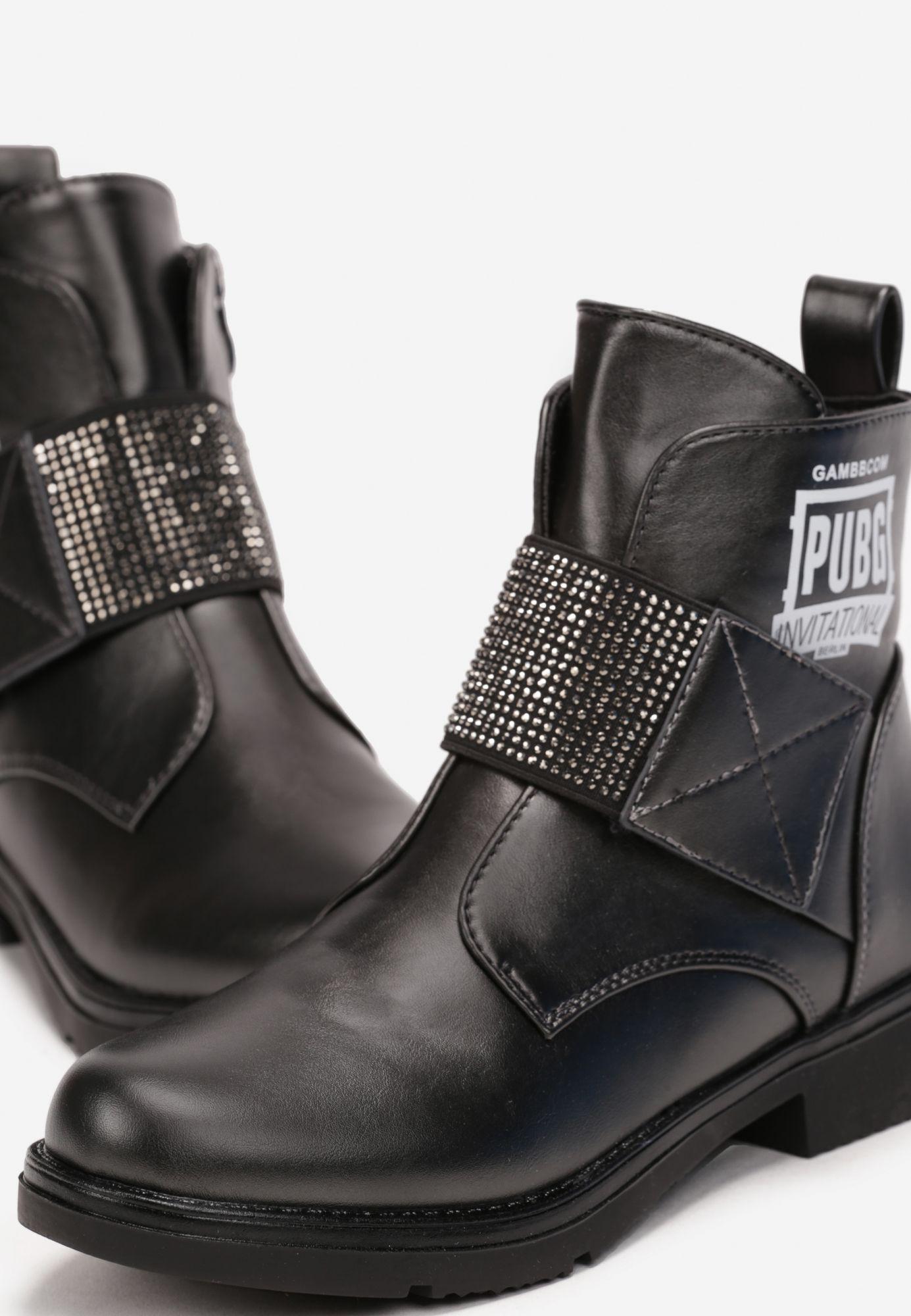 Born2Be Srebrne Botki 37 Zima Ekoskóra Materiał skóra ekologiczna