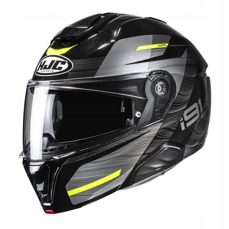 Motocyklová prilba Hjc I91 Dusk Black/yellow čierna žltá Darčeky