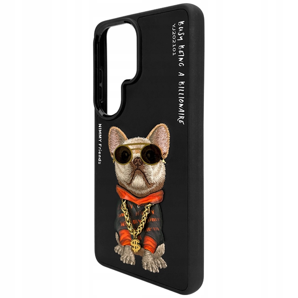Etui do Galaxy S26 Ultra Nimmy Glasses Cool Dog, Haftowany Motyw case