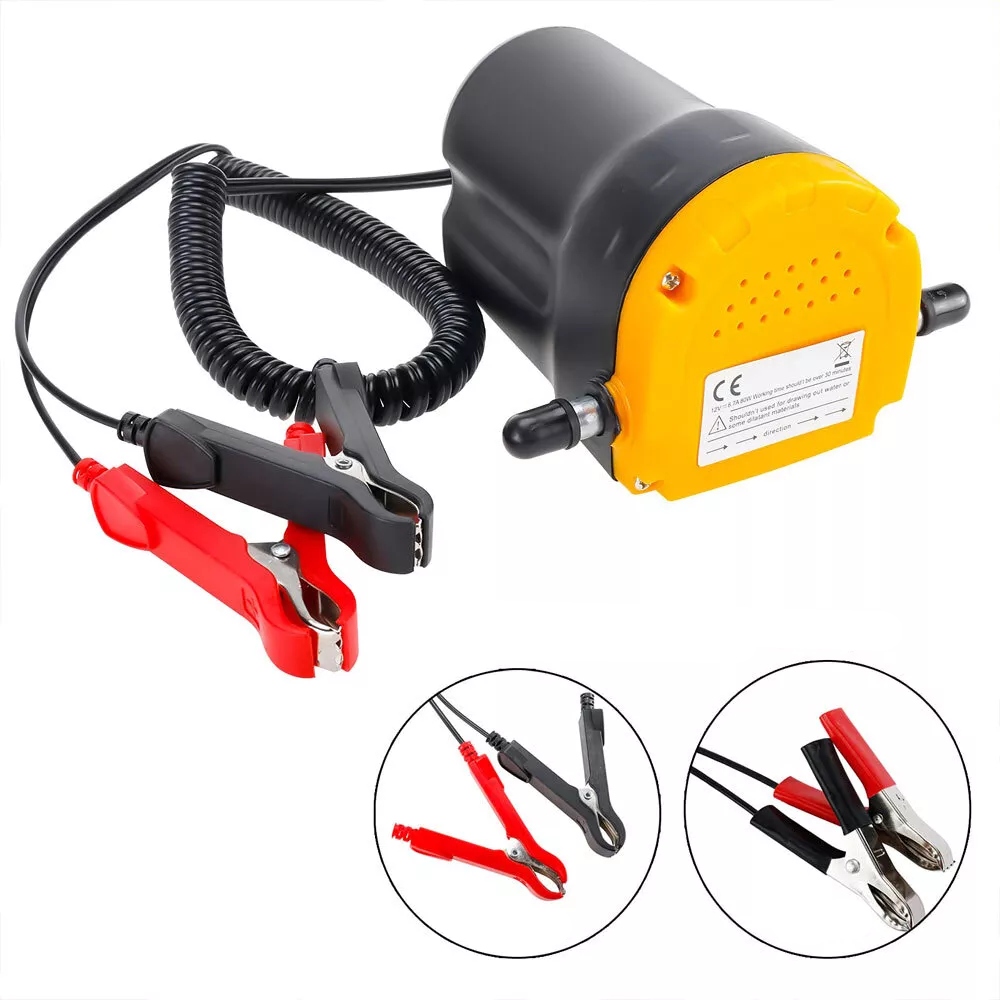 Pompa pompka elektryczna oleju napędowego diesla 12V kran mocowanie beczki