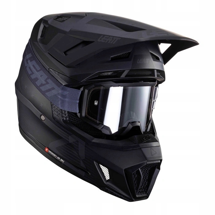 Prilba cross s okuliarmi Leatt Kit Moto 7.5 V24 Stealth čierna Darčeky