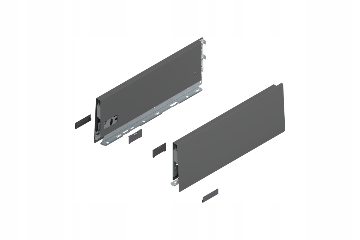 Blum 470K3502S Bok Merivobox, výška K (129 mm), délka 350 mm antracit mat