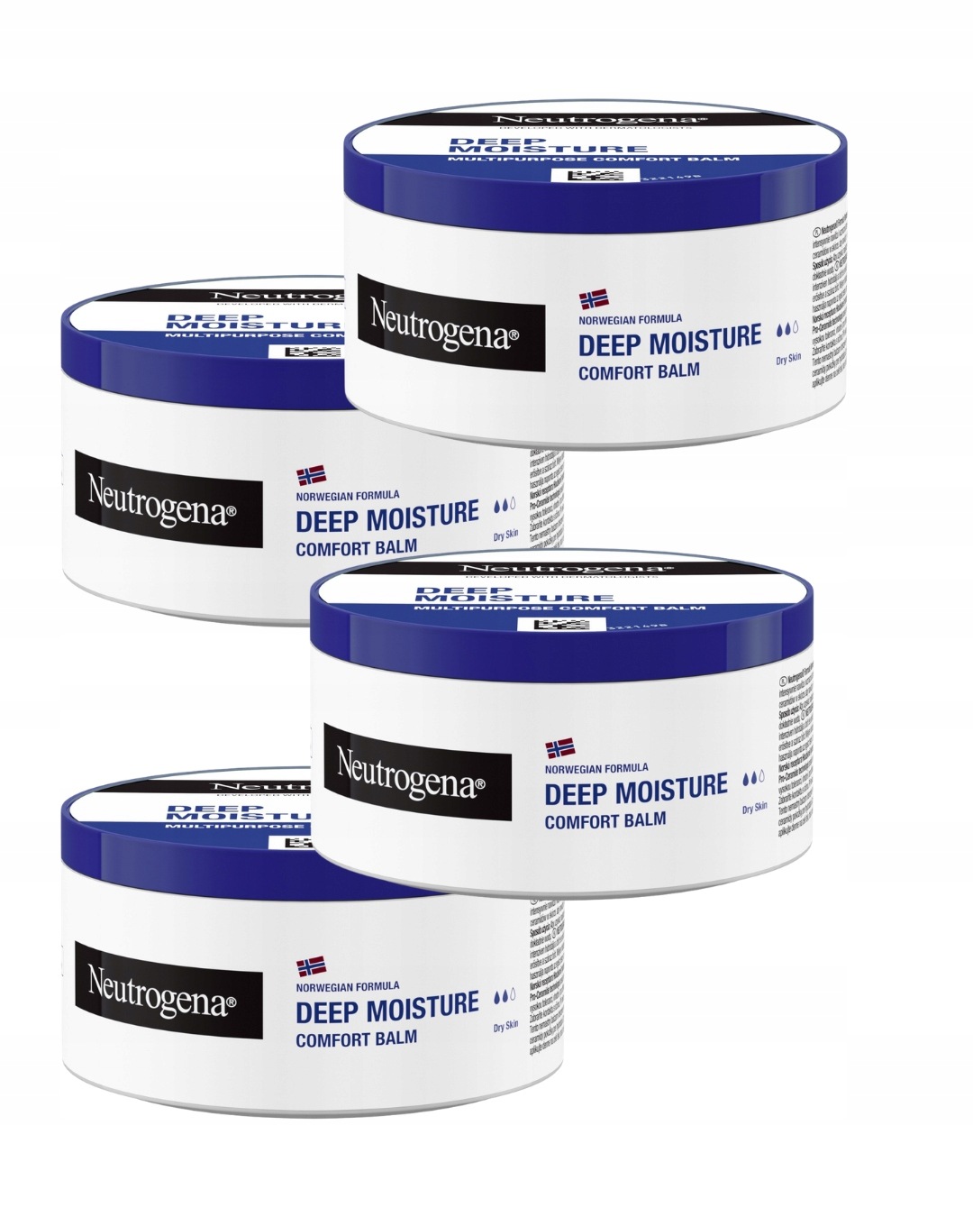 Neutrogena Formuła Norweska Balsam Nawilżający Krem do ciała Zestaw 4x