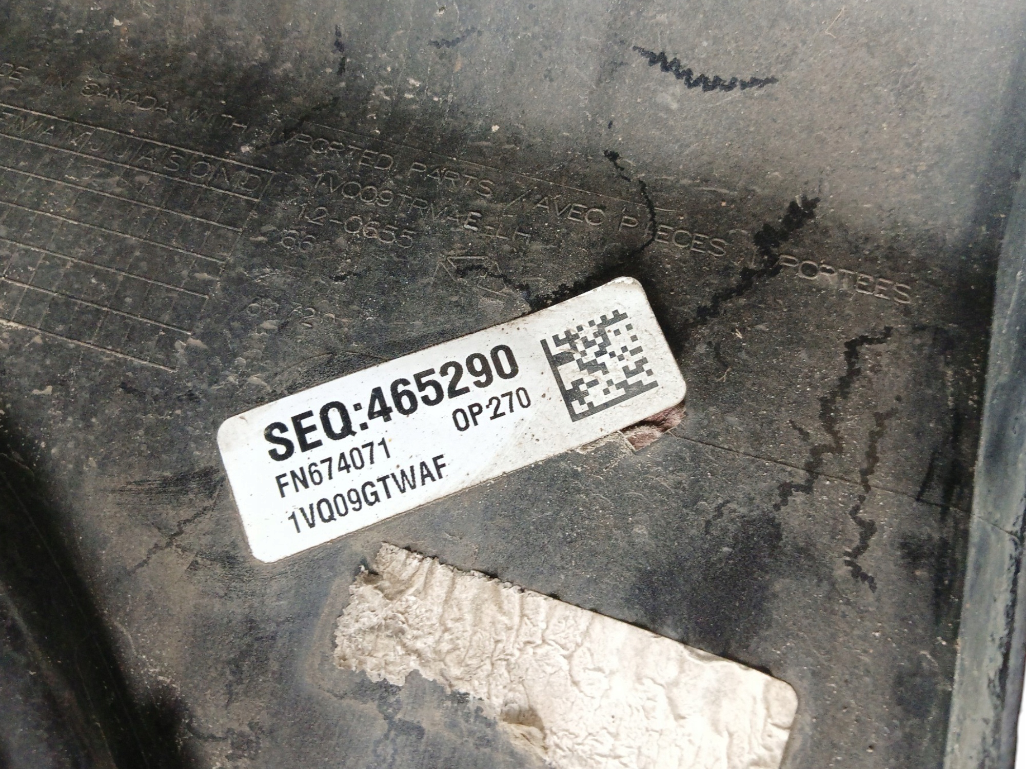 moulding cap threshold left CHRYSLER 200C (2014-2016) EUROPA