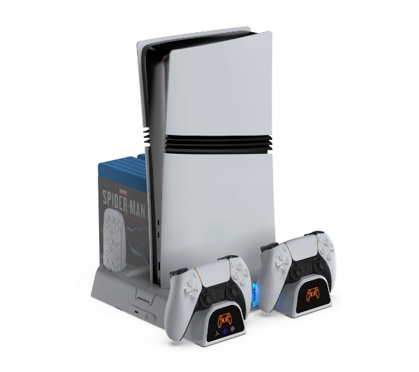 Stacja ładująca do padów Yaxo YGABNECCS01W Arctic Breeze 3w1 Biała do PS5