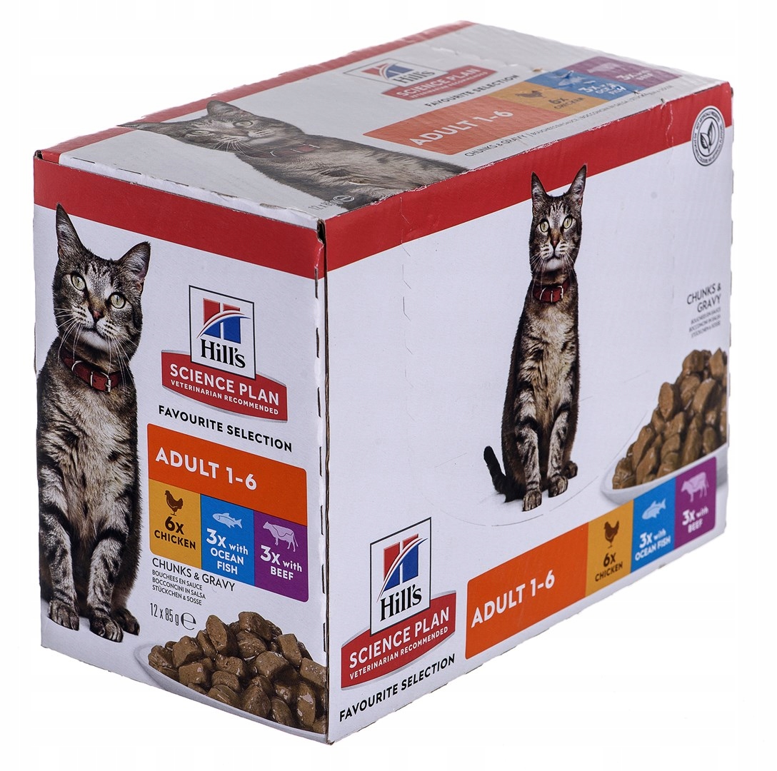 Levně Hill's Feline Adult Multipack Classic kapsička 12x85 g