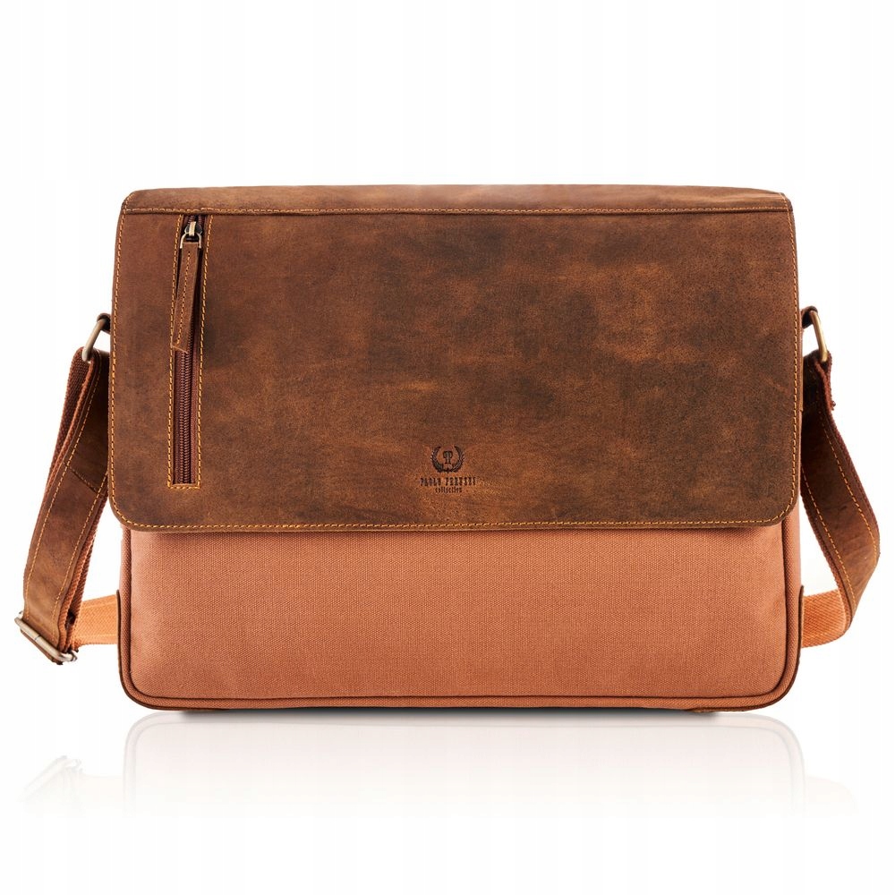 

Torba Męska Na Ramię Duża Studencka Brąz T-20-LB