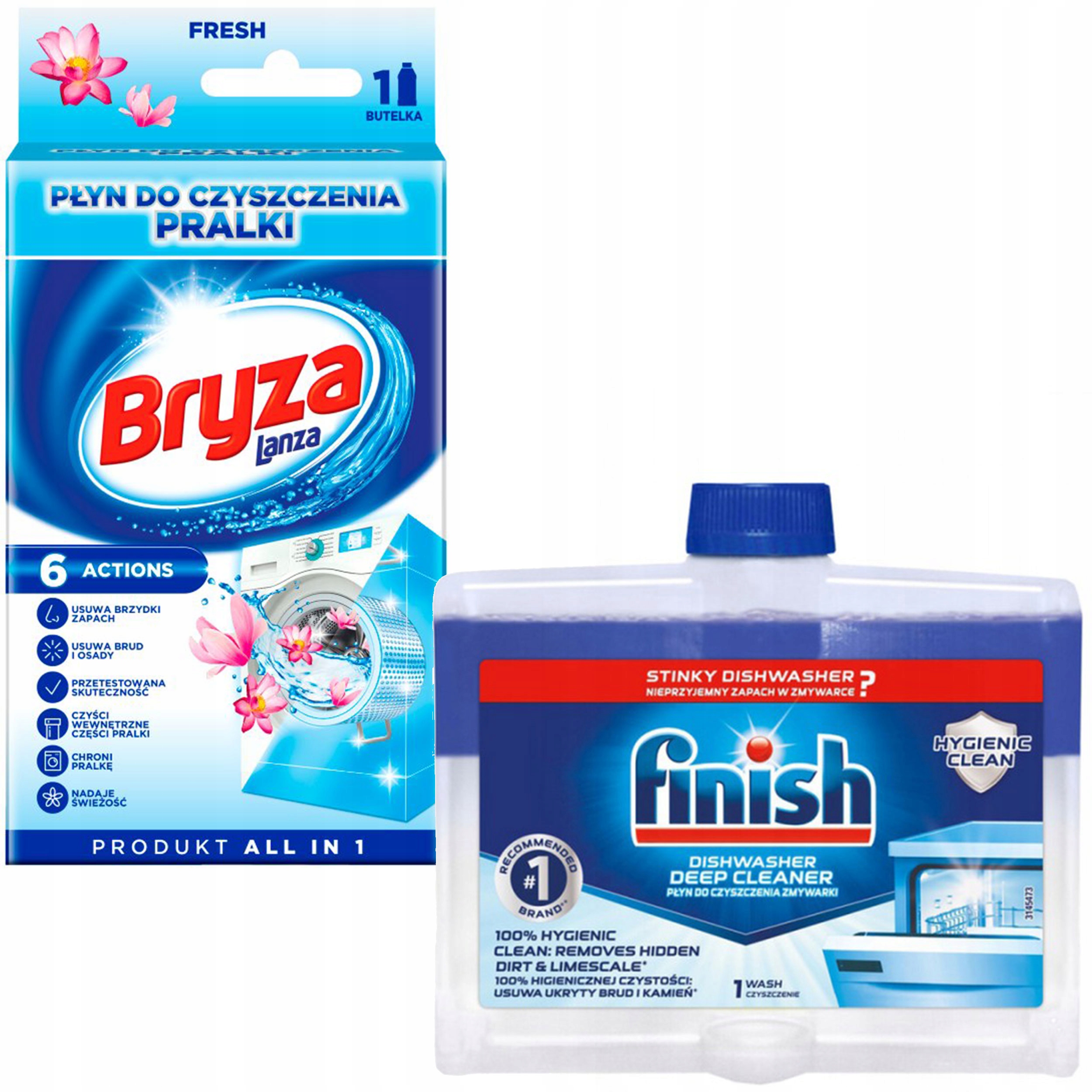 

Zestaw do czyszczenia pralki I zmywarki Finish