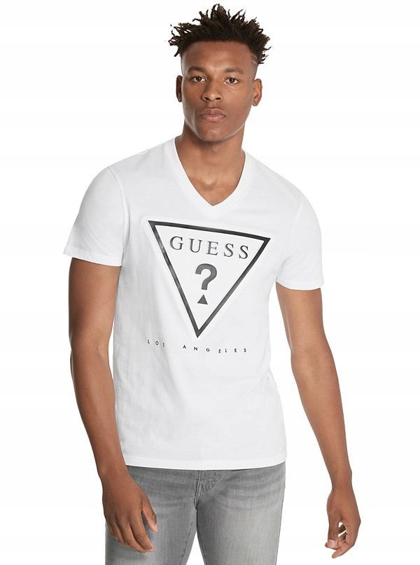 Guess tričko Taft Embossed Logo Tee L