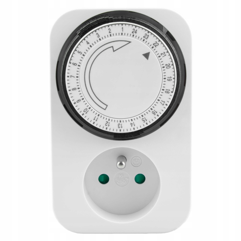 Programator czasowy manualny timer gniazdo czasomierz wyłącznik czasowy