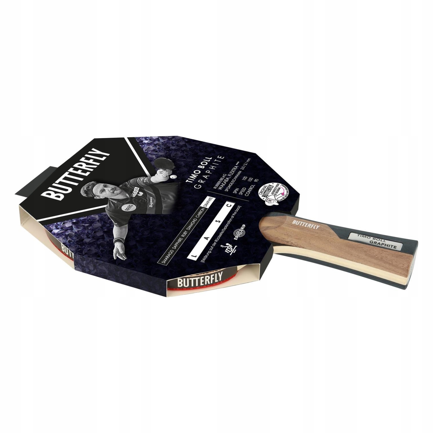 Rakietka do Tenisa Stołowego Ping Ponga Butterfly Timo Boll Graphite