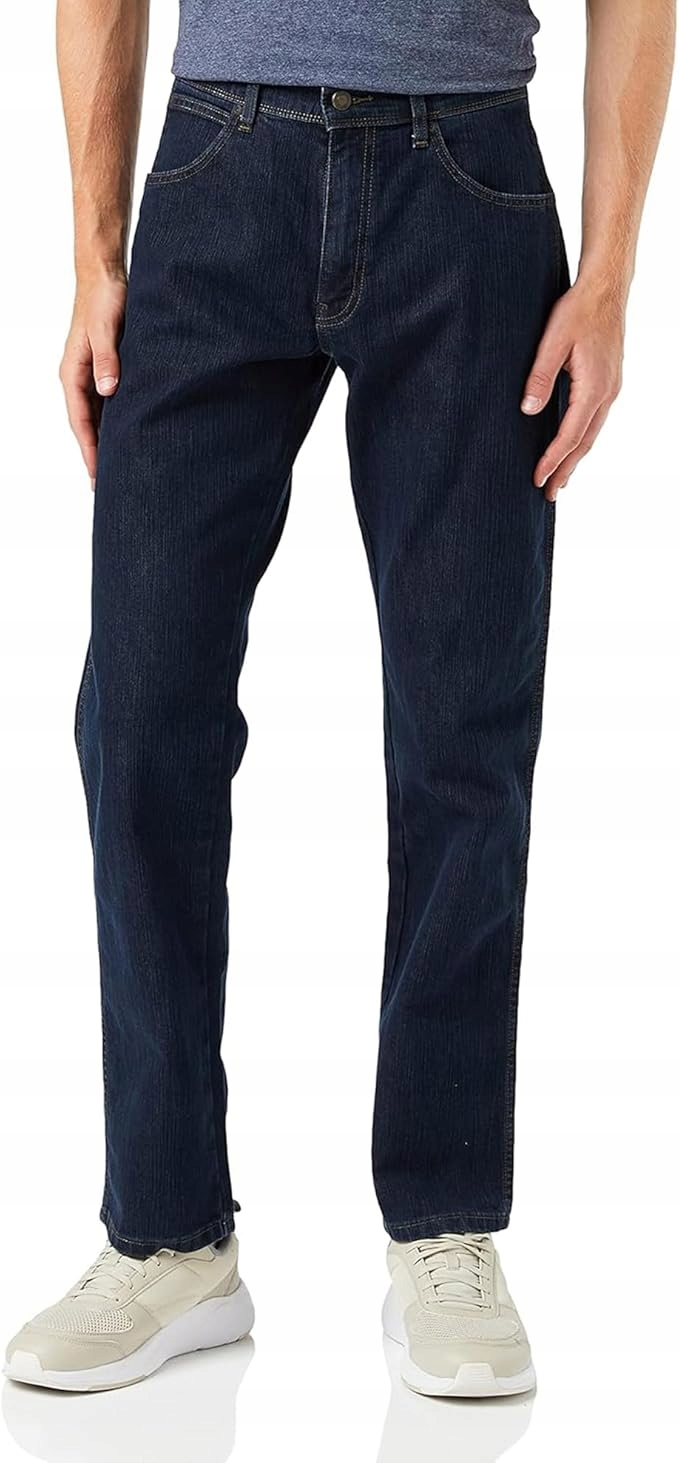 Wrangler Durables Pánské Džínové Kalhoty Modré Regular 33/34 Jmr