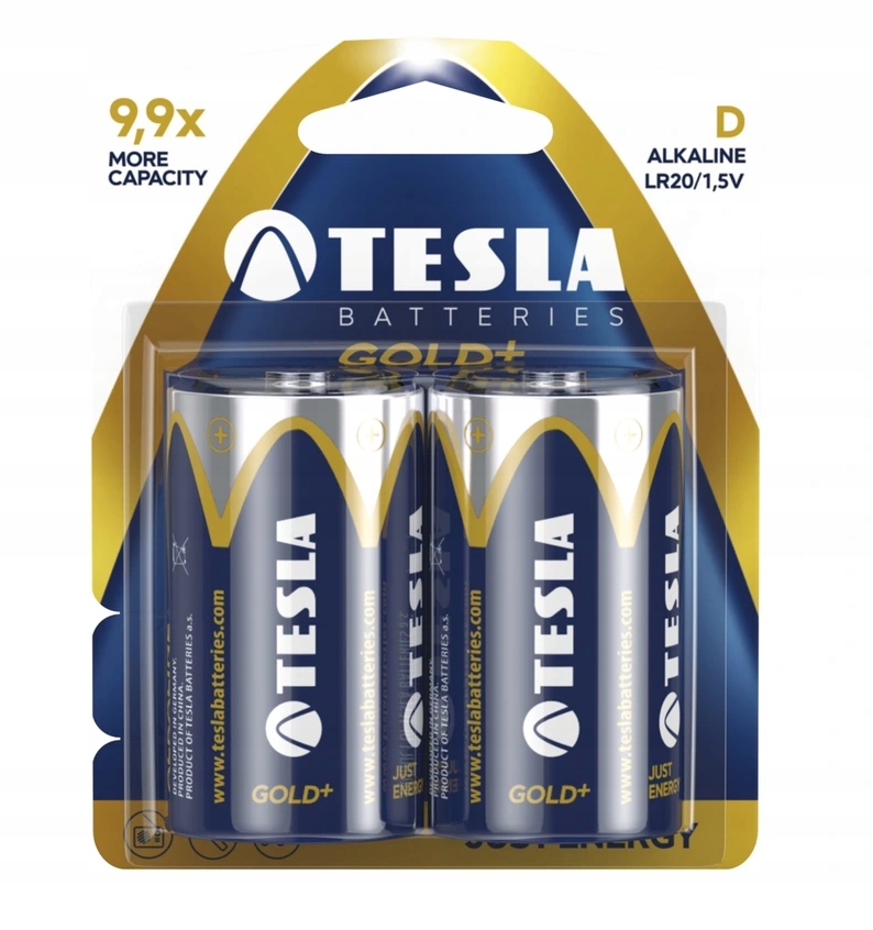 

Baterie Tesla Gold+ D LR20 1.5V 2 Sztuki