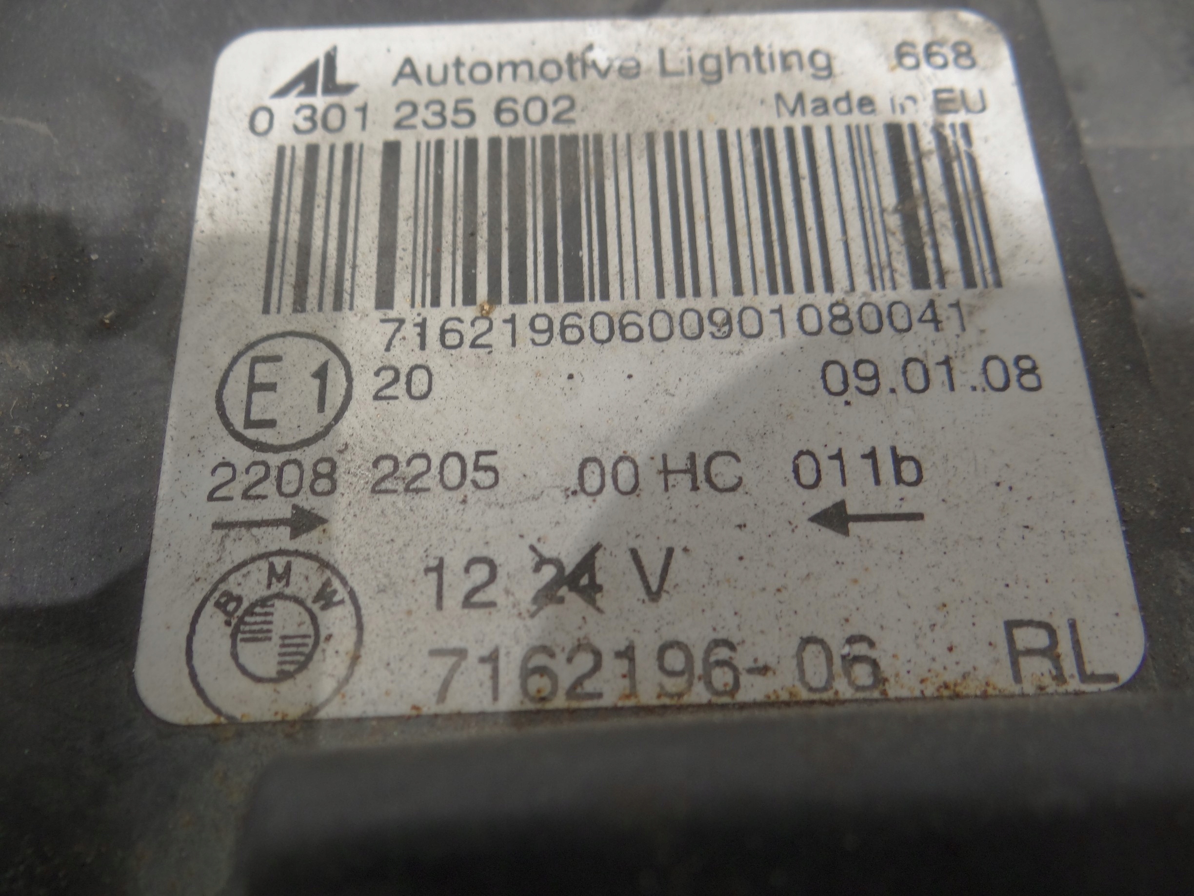 light right front BMW X3 E83 LCI 7162196