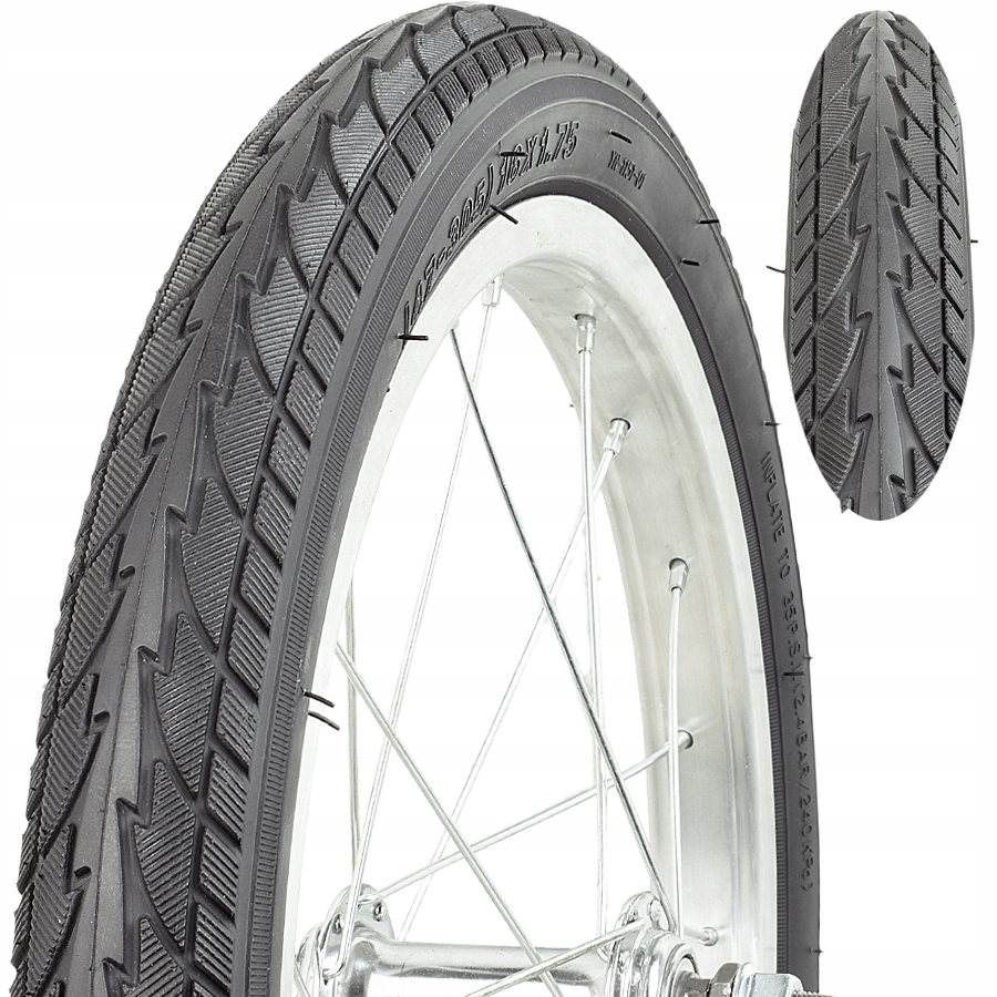 Opona Rowerowa 26x1.75 26" Cali 47-559 Mocna Uniwersalna Miejska 26 x 1.75